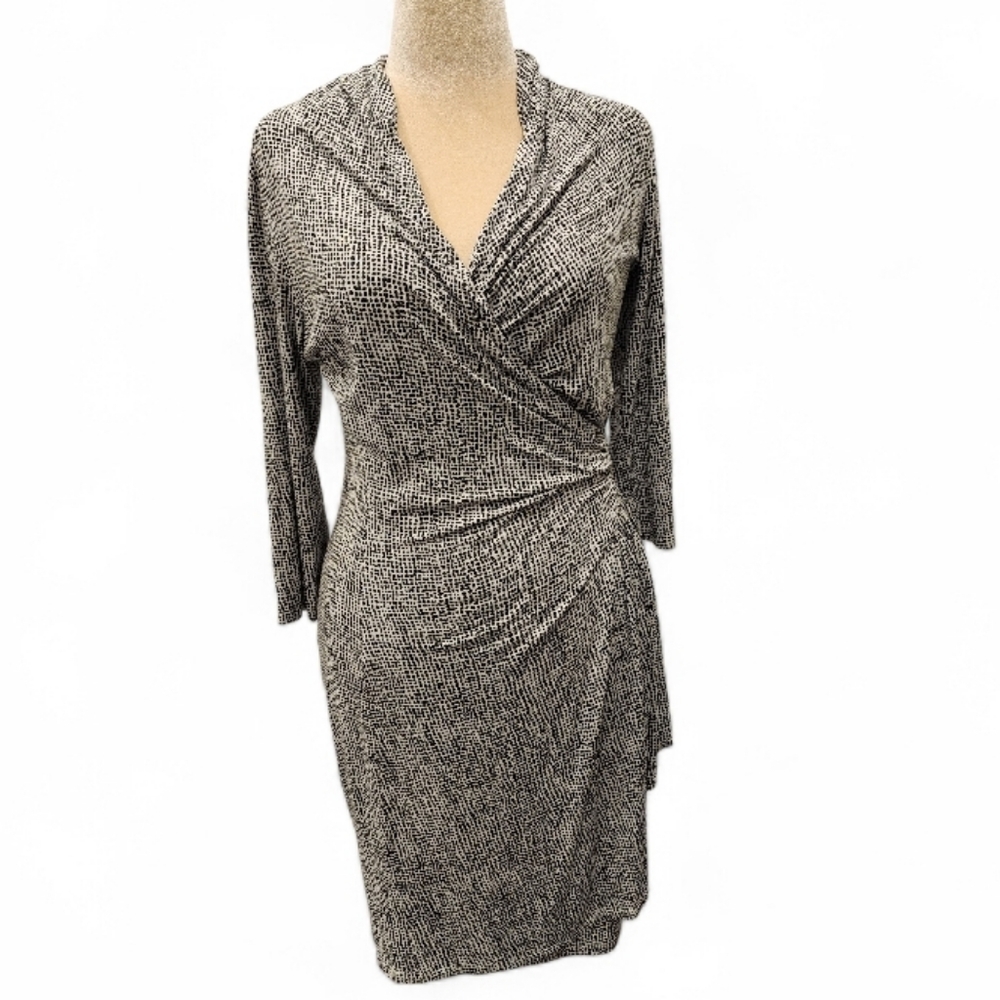 Karen Kane Cascade Faux Wrap Dress